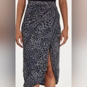 Zadig & Voltaire Jamelia Burnout Stars Skirt Fairy Designer Whimsigoth Size 38